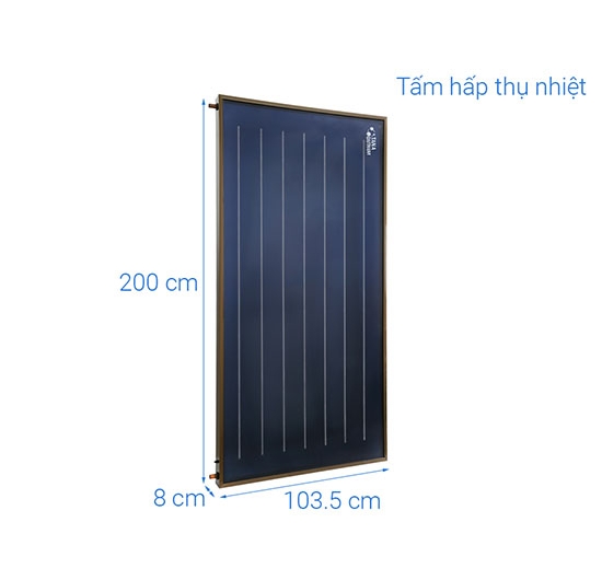 Máy nước nóng NLMT PLATINUM  tấm phẳng Đại Thành 150L