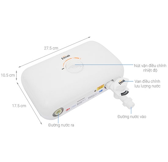 Máy nước nóng trực tiếp Ferroli RITA FS-4.5 TM