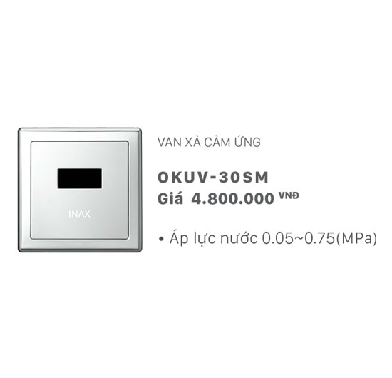 Van xả tiểu nam cảm ứng Inax OKUV-30SM