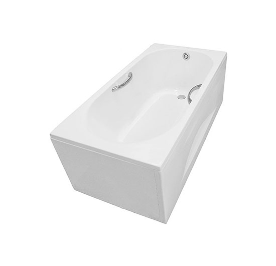 Bồn tắm xây TOTO PAY1515HVC#W / TVBF411 (Nhựa - Có yếm - Tay vịn)
