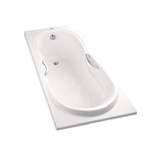 Bồn tắm xây TOTO PAY1770DH / DB501R-2B / TVBF412 (Nhựa - Không yếm - Tay vịn)