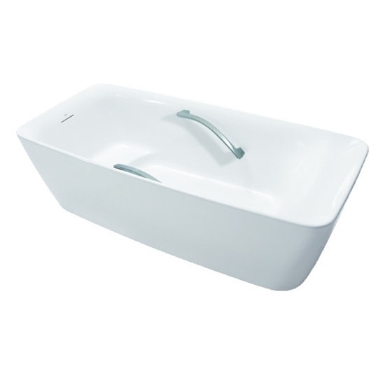 Bồn đặt sàn TOTO PJY1724HPWEN#GW / TVBF412 (Đá cẩm thạch nhân tạo - Tay vịn - Trắng bóng)