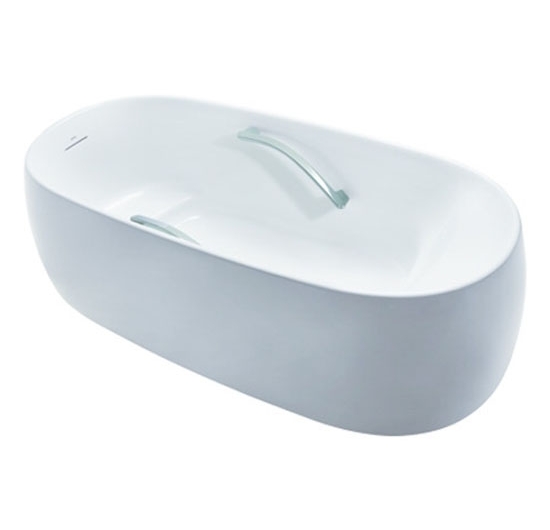 Bồn đặt sàn TOTO PJY1744HPWEN#MW / TVBF412 (Đá cẩm thạch nhân tạo - Tay vịn - Trắng mờ)