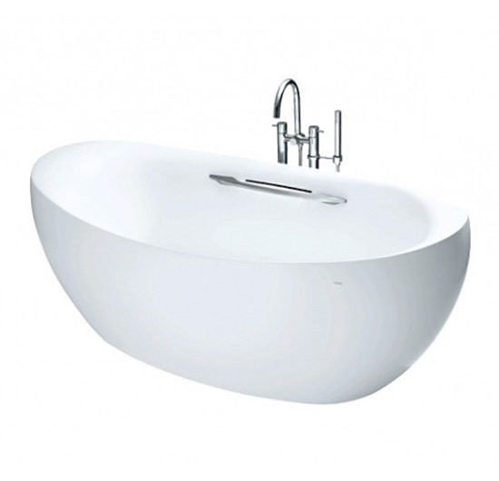 Bồn đặt sàn TOTO PJY1814HPWE#MW (Đá cẩm thạch nhân tạo - Tay vịn - Trắng mờ)