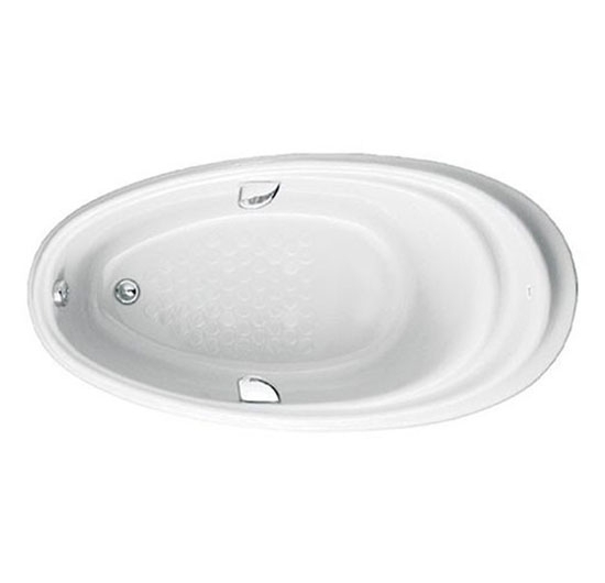 Bồn tắm xây TOTO PPY1610HPTE#P (Đá nhân tạo - Không yếm - Tay vịn - Màu ngọc trai)