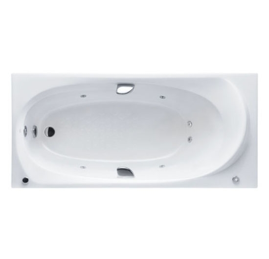 Bồn xây massage TOTO PPYK1710ZRHPE#P/DB501R-2B (Đá nhân tạo - Không yếm - Tay vịn - Màu ngọc trai)