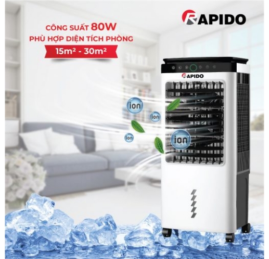 Quạt điều hòa không khí Rapido Everest 6000D (Cảm biến chất lượng không khí, Điều khiển cảm ứng)