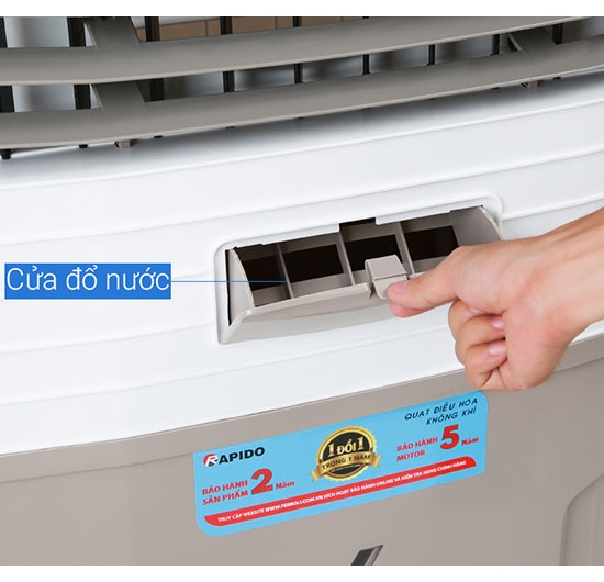 Quạt điều hòa không khí Rapido TURBO 9000D (Điều khiển điện tử + từ xa)