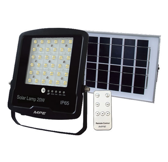 Đèn LED pha năng lương mặt trời MPE SFLD-100W (100W) (Trắng/Vàng)