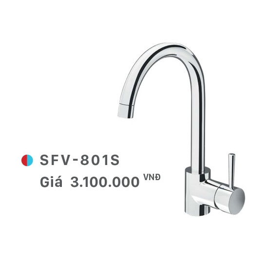 Vòi rửa chén nóng lạnh Inax SFV-801S