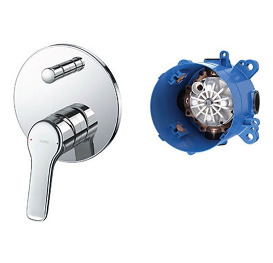 Van gật gù điều chỉnh nóng lạnh + nút chuyển hướng TOTO TBG03304B / TBN01001B (Kèm phụ kiện âm tường)