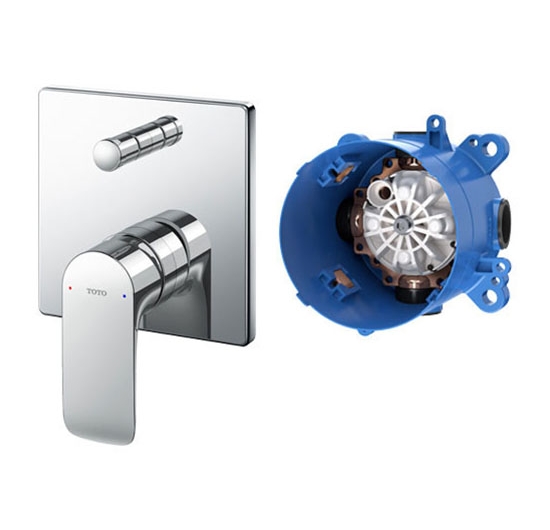 Van gật gù điều chỉnh nóng lạnh + nút chuyển hướng TOTO TBG04304B / TBN01001B (Kèm phụ kiện âm tường)