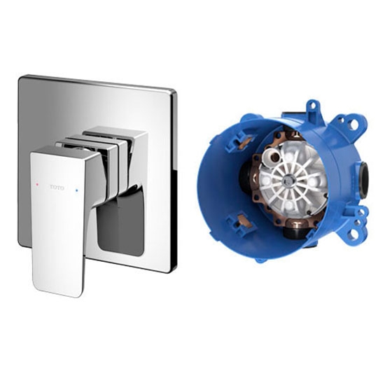 Van gật gù điều chỉnh nóng lạnh TOTO TBG07303V / TBN01001B (Kèm phụ kiện âm tường)