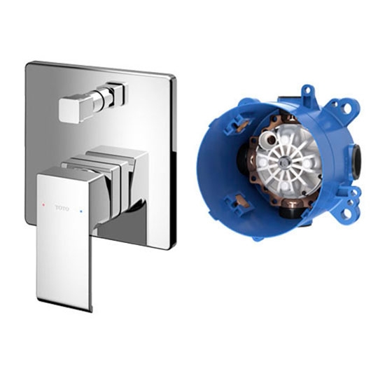 Van gật gù điều chỉnh nóng lạnh + nút chuyển hướng TOTO TBG08304V / TBN01001B (Kèm phụ kiện âm tường)