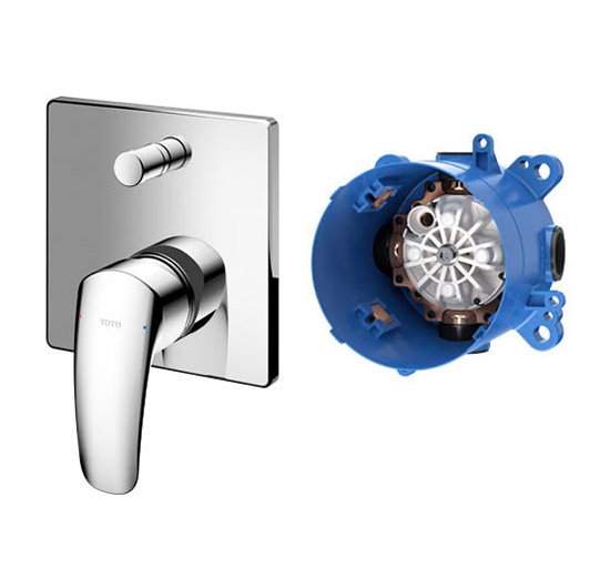 Van gật gù điều chỉnh nóng lạnh + nút chuyển hướng TOTO TBG09304V / TBN01001B (Kèm phụ kiện âm tường)