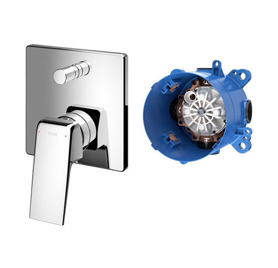 Van gật gù điều chỉnh nóng lạnh + nút chuyển hướng TOTO TBG10304V / TBN01001B (Kèm phụ kiện âm tường)