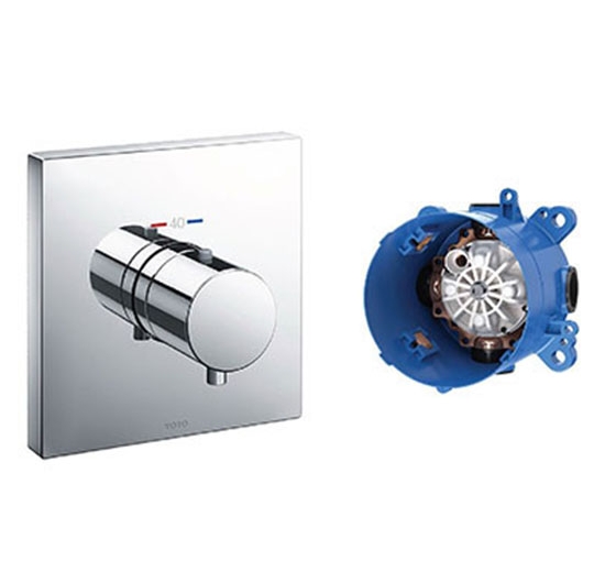 Van điều chỉnh nhiệt độ cho loại nút nhấn TOTO TBV02402B / TBN01001B (Kèm phụ kiện âm tường)