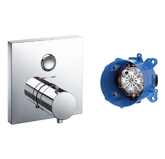 Van điều chỉnh nhiệt độ + Nút dừng TOTO TBV02405B / TBN01001B (Kèm phụ kiện âm tường)