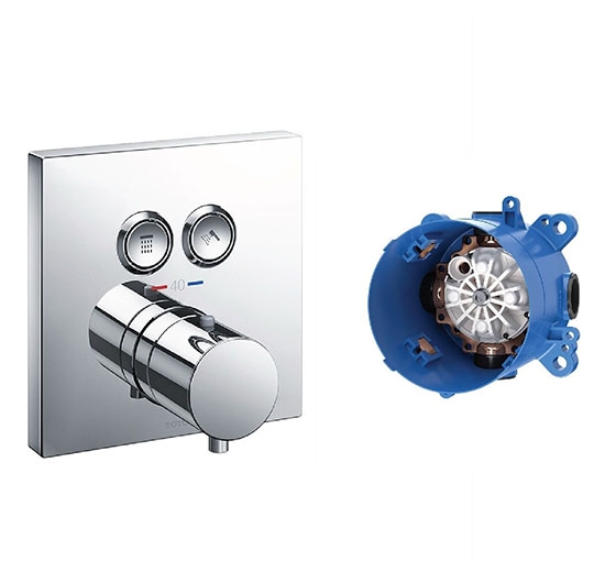 Van điều chỉnh nhiệt độ + Nút chuyển hướng TOTO TBV02406B / TBN01001B (Kèm phụ kiện âm tường)