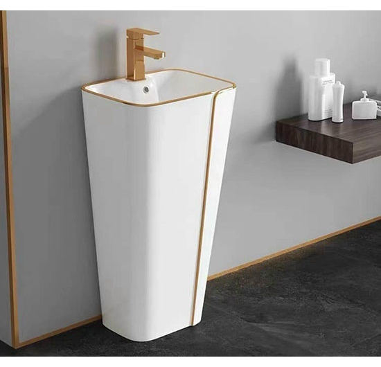 Chậu rửa mặt Lavabo trụ đứng đặt sàn AVH TDN-06