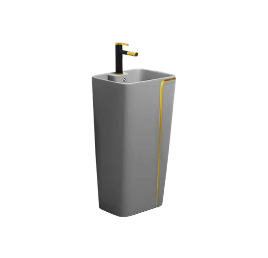 Chậu rửa mặt Lavabo trụ đứng đặt sàn AVH TDN-08