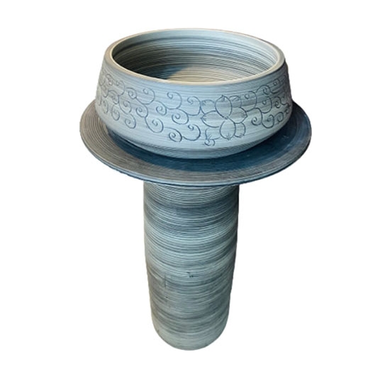 Chậu rửa mặt Lavabo trụ đứng đặt sàn AVH TDN-09