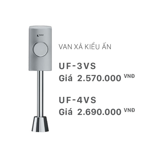 Van xả tiểu nam kiểu ấn Inax UF-3VS (Ống thẳng)