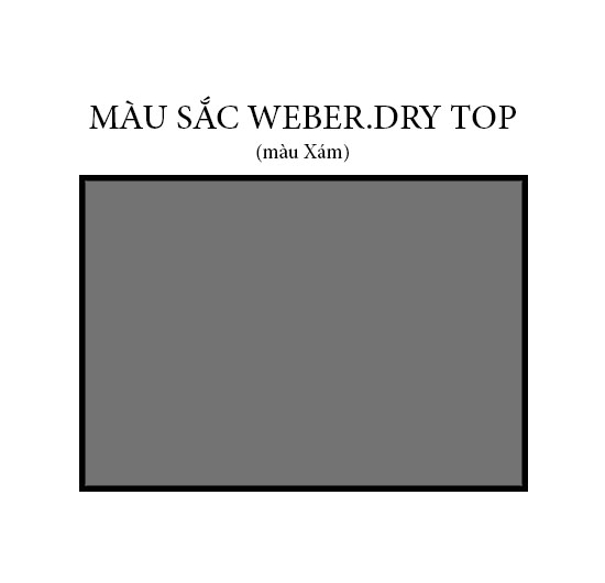 Vữa chống thấm Weber.dry top (Xám) (5kg)