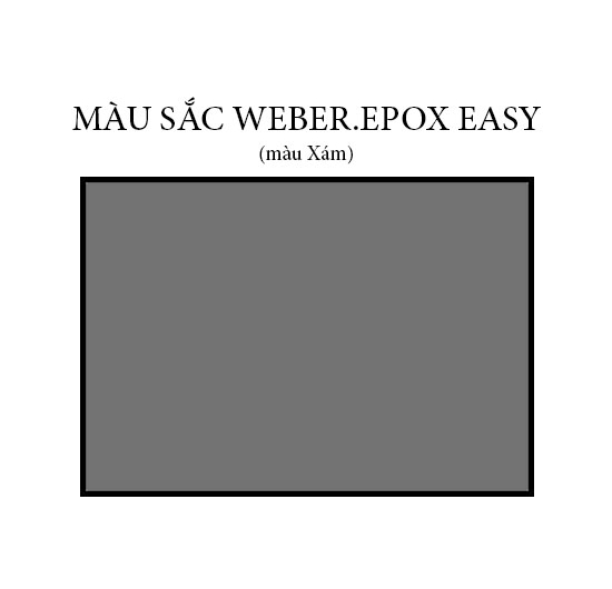 Keo dán gạch & chà ron weber.epox easy (Xám/Trắng) (5kg)